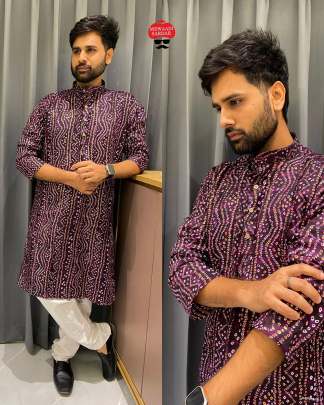 Cotton Foil Print Kurta