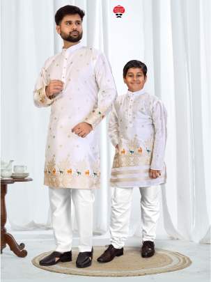 Family matching ethnic wear