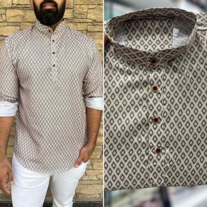 Full sleeves short length kurta