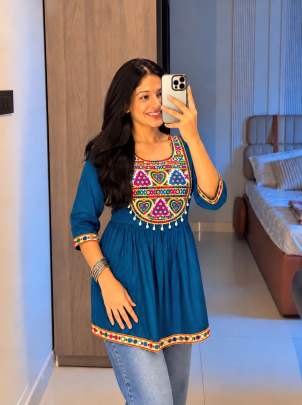 Gamthi Short kurti Trending In malaysia