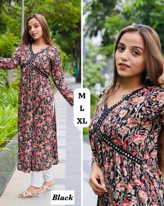 Naira cut full flair dress with long sleeves 