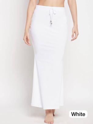  White Fish Tail Stretchable waist and skinny fit 