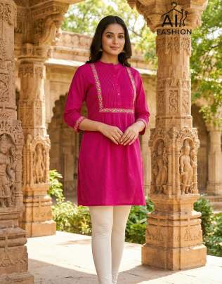 Short Tops with Heavy Embroidery