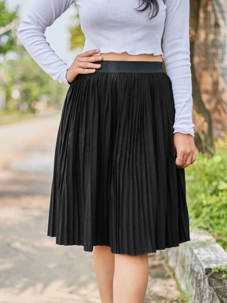 Black skirt party wear best sale