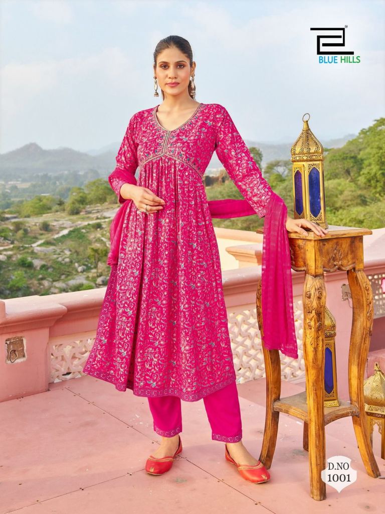 Buy Pink Satin Silk Digital Printed Work A Line Lehenga Navy Blue Dupatta  Festive Wear Online at Best Price | Cbazaar