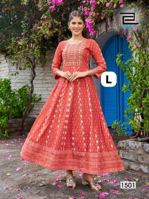 14Kg Rayon Anarkali Dress