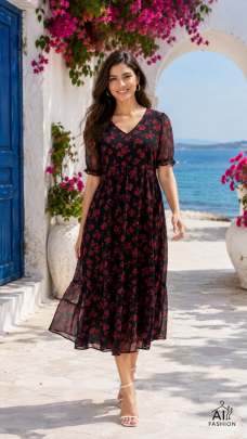 Boho Black Maxi Dress