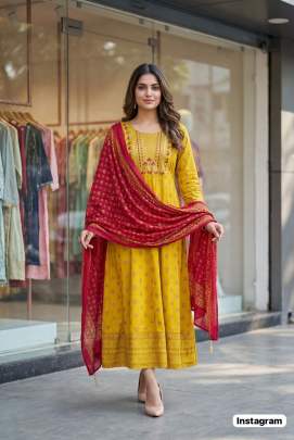 Designer Gown with Dupatta Wholesale Supplier