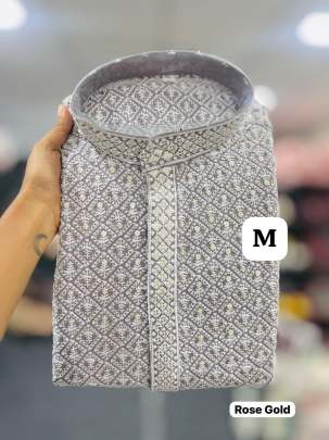 Designer Schiffli Work Kurta