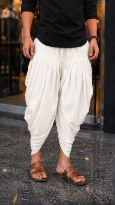 White Dhoti Patiala Style