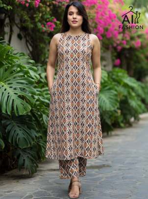 Elegant Cotton Printed Co-ord Set  Summer Ready Outfit