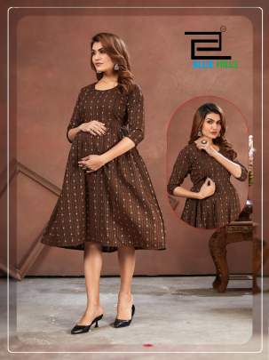 Full flair maternity gown