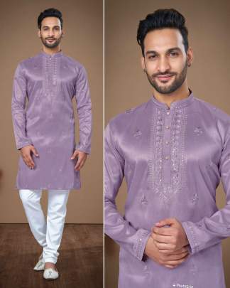 GLAMOROUS HEAVY SUPER SILK KURTA PYJAMA FOR MEN