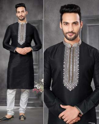 GLORIOUS EMBROIDERED KURTA PYJAMA FOR MEN