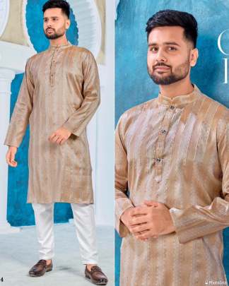 Jacquard Silk Pajama Shirt | Size L