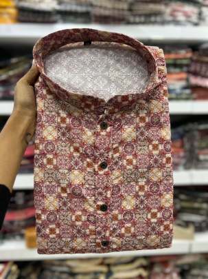 Lucknowi printed kurtas for men