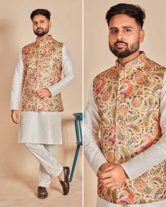 MIRACULOUS MENS KURTA PYJAMA WITH KOTI