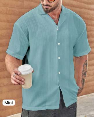 MISERABLE MINT SOFT FABRIC SHIRT FOR MEN