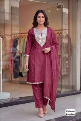 Manufacturer of fancy 3 pcs ethnic wear 