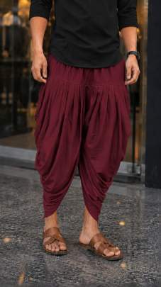 Maroon Men's Dhoti Wholesaler surat