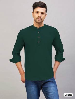 Medium Length Short Men Kurta
