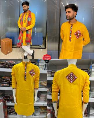 Navratri men kurta dupatta set