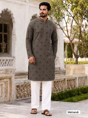 Navratri Special Men's Chikankari Kurta