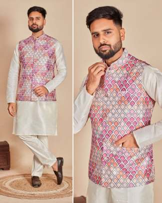 OUTSTANDING KURTA PYJAMA WITH KOTI FOR MEN