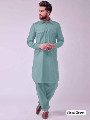 PATHANI VOL 1 - MENS COTTON PATHANI KURTA SET