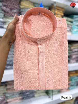 PLEASANT PEACH HEAVY RAYON KURTA PYJAMA FOR MEN