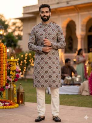 Printed Cotton Kurta Pyjama for Every Occasion