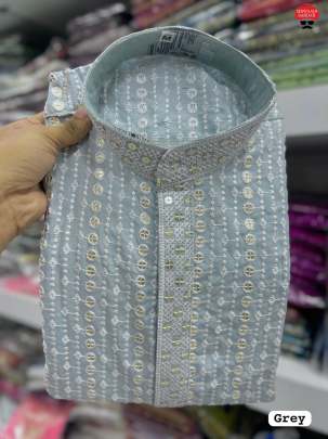 Printed Cotton Men Kurta 