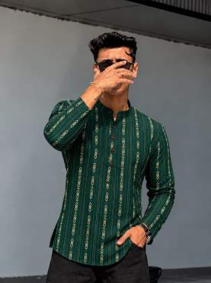 Printed Short kurta Men's Wholesale
