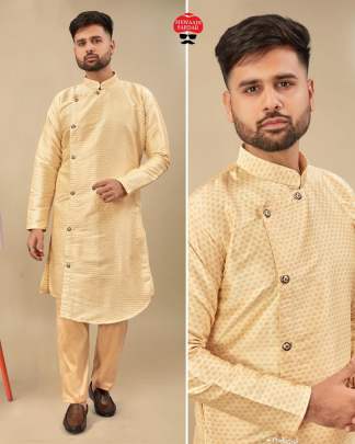 RADICAL SILK JACQUARD CROSS KURTA PYJAMA FOR MEN