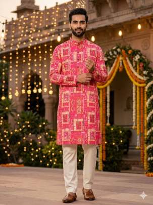 Stylish Printed Kurta Set for Functions and Festivals