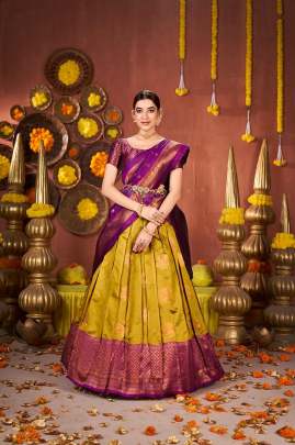Traditional half saree