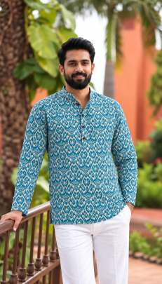 Trendy printed Cotton short kurta wholesale 