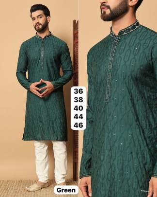 Woven Design Men Kurta