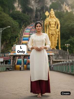 Rayon Kurti Plazzo Set