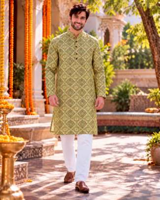 Cotton Men's Kurta in trendy prints Wholesaler