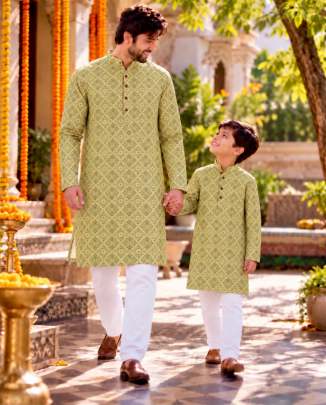 father son family outfit, father son wedding outfit, matching kurta set wholesale