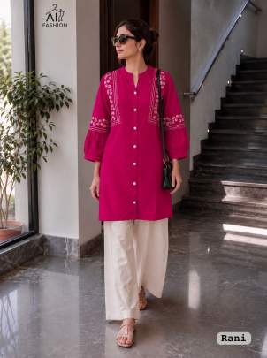 heavy embroidery kurti, heavy rayon kurti, rayon kurti for women