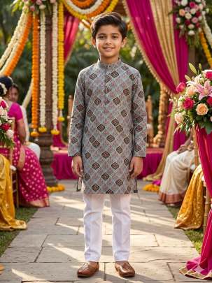 Printed Kurta for Kids