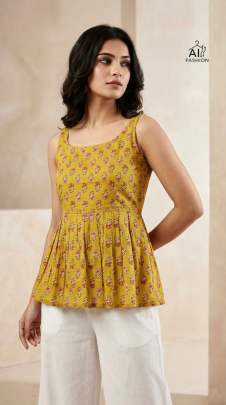 Cotton Printed Summer Tops Wholesale