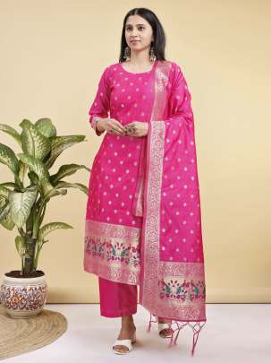 banarasi silk kurti set