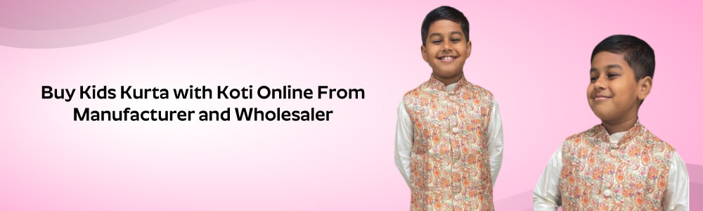 KIDS KURTA WITH KOTI